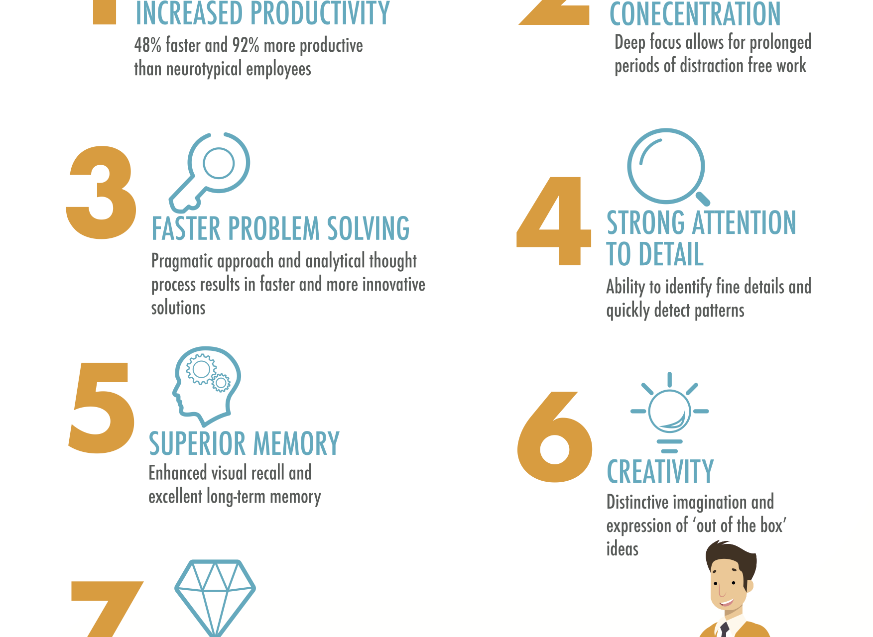 7 unique skills of autistic people and what they can do for your business